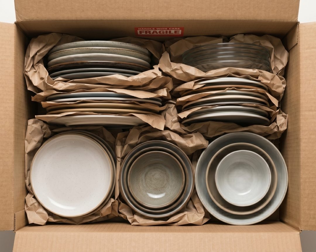 Kitchen overflow — plates